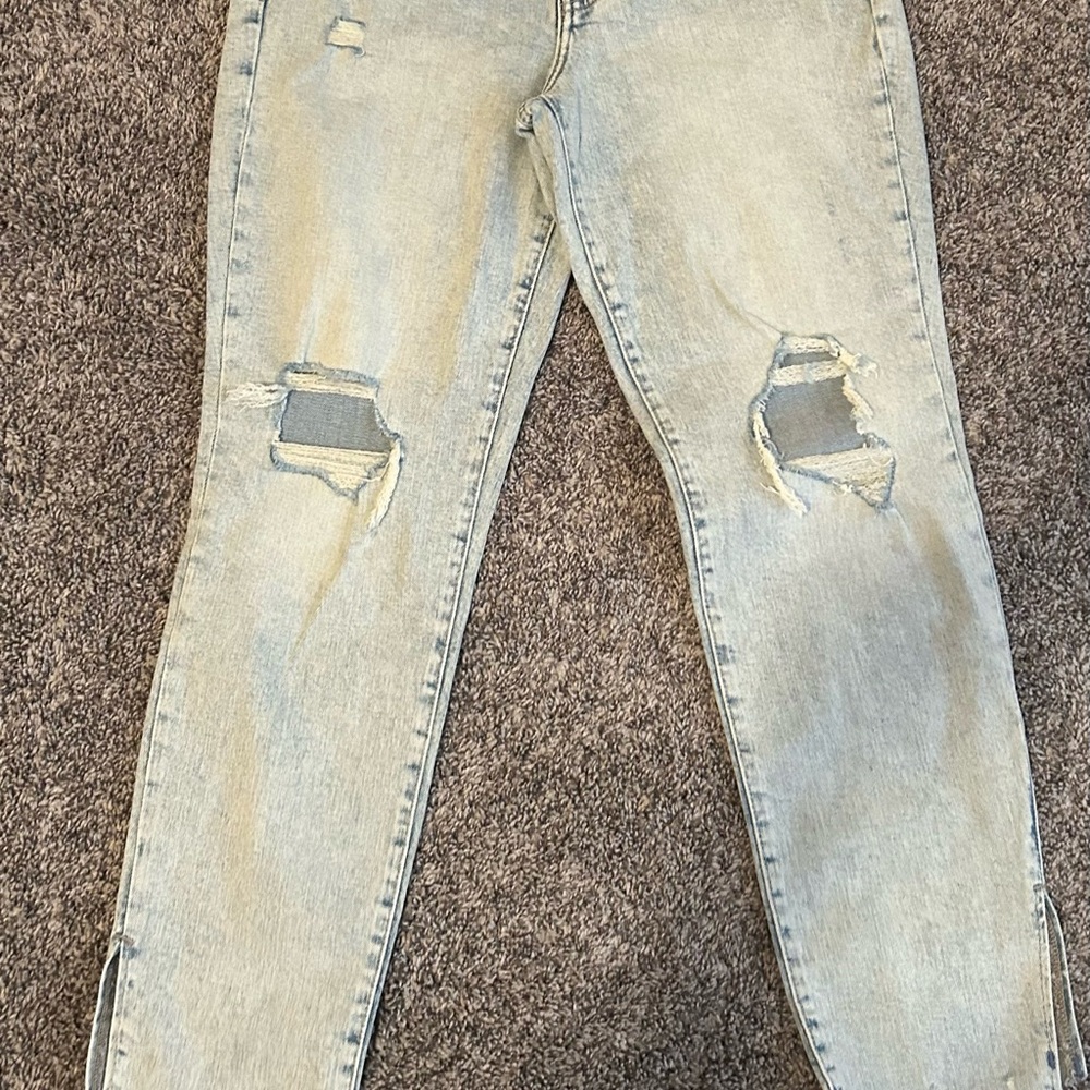 Old Navy Light Blue Button-Fly Jeans NWOT size 8